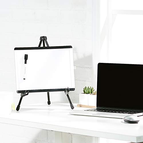 Amazon Basics Tabletop Instant Easel, Black Steel, Portable Tripod for Paintings, Signs, Posters, Adjustable Display - size: 14.37 x 1.26 x 1.26 inches