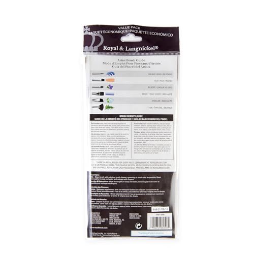 Royal Brush Manufacturing Royal and Langnickel Zip N' Close 12-Piece Brush Set in Vinyl Pouch
