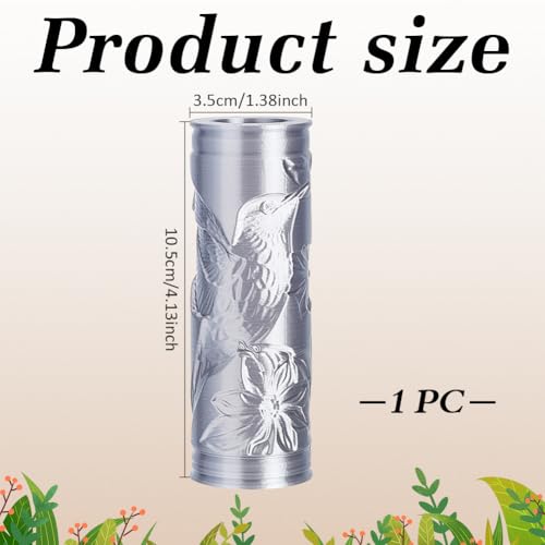 CRAFTYMELODY Hummingbird Pattern Clay Texture Roller Plastic Column Pottery Tools Rolling Pins Stamps Birds Texture Roller for Handmade Making Crafting Art DIY Projects Home Accessories