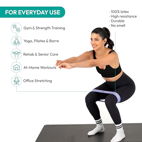 Fitness Resistance Bands Set Stretch Bands for Exercise Bands Resistance for Home Workout Bands, with Handles Bands for Working Out Portable Fitness Bands Resistance Bands for Women Elastic Band - color: PURPLE