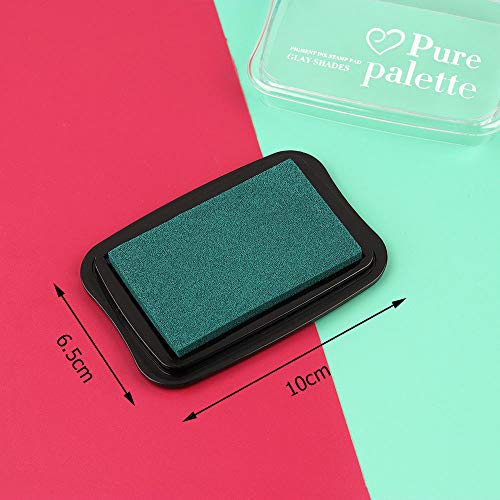 Dizdkizd Ink Pad Set, European Vintage Color Pigment Ink Pad, 12 Colors High Ink Quantity Stamp Pads for Rubber Stamps, Paper, Scrapbooking, Wood Fabric and Craft Supplies - color: Set D