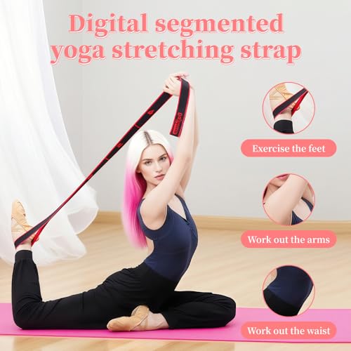 UncleS Elastic Tension Band Exercise Pull Rope Stretch Rope 8 Segment Pilates Stretching Band Female Resistance Training Equipment Fitness Exercise Resistance With Number - color: Blue