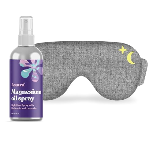 ASUTRA Bundle 1 Kids Eye Pillow 1 Topical Magnesium Chloride Oil Spray