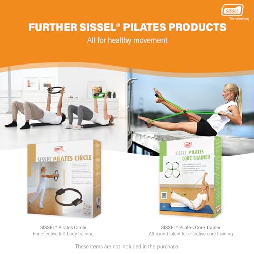 SISSEL Pilates Soft Ball Gray | 8.5 in | Phthalate- & Latex-Free PVC | for Deep Relaxation & Muscle Strengthening | 340 lbs Capacity | Includes Exercise Guide - color: Blue, size: 8.7"