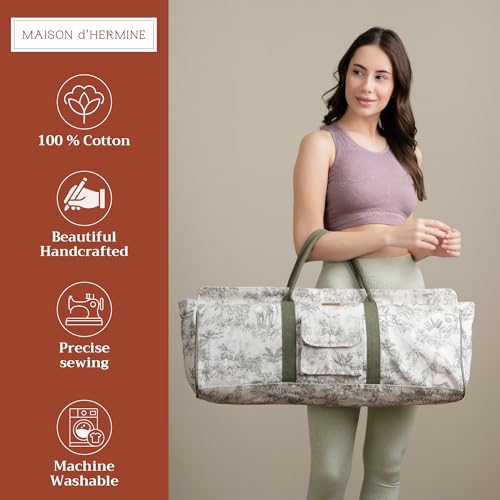 Maison d' Hermine Yoga Mat Duffle Bag Gym Tote Yoga Mat Carry Bag - color: Savana Jouy, style: Yoga Mat Tote