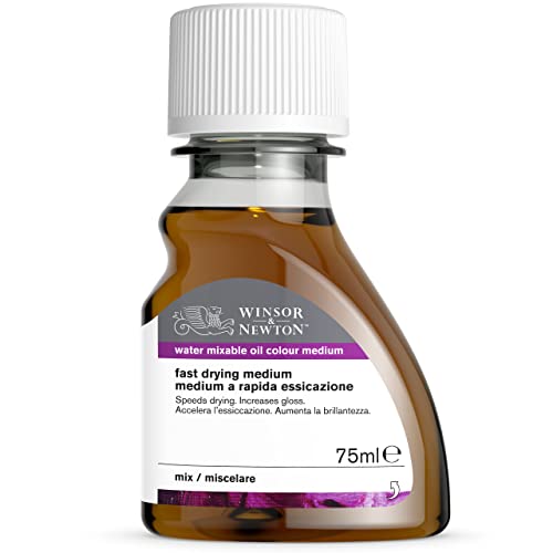 Winsor & Newton Artisan Fast Drying Medium, 75ml (2.5-oz) bottle | Increases Fluidity & Flow, Eliminates Brush Stroke Retention, Allows Faster Drying, Can Be Cleaned with Soap & Water - color: Artisan Fast Drying Medium, style: 2.5-oz Bottle