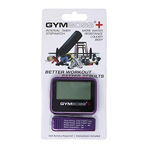 Gymboss Plus Interval Timer and Stopwatch (Violet/Pink) - color: Violet / Pink