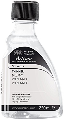Winsor & Newton Artisan Thinner, 250ml (8.4-oz) bottle | Thinner, Maintains Oily Feel & Keep Color Open Longer, Low Odor, Cleanable with Water & Soap - color: Artisan Thinner, style: 8.4-oz Bottle