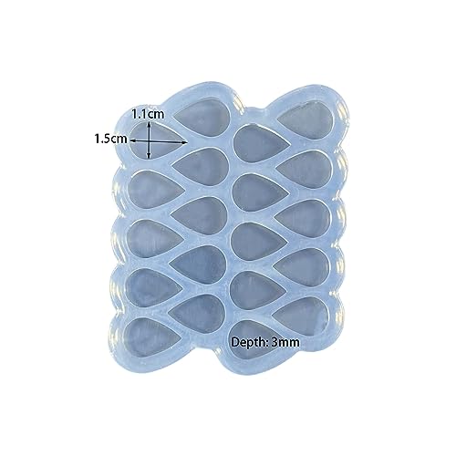 Mini Water-Drop Shape Earring Molds Small Resin Mold Clear Silicone Mold for DIY Earrings, Ear Studs, Pendant, Jewelry Making Crafts, Chocolate Mold for Cake Candy - color: Mini water-drop shape