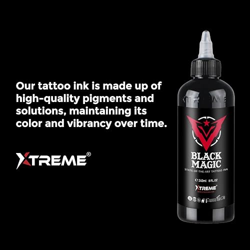 Xtreme Tattoo Ink Wetting Solution, Ultimate Solution to Keep Inks Fresh and Vibrant, Sterile, Vegan, Water-Based, Acrylic-Free (1oz) - size: 1 fl oz