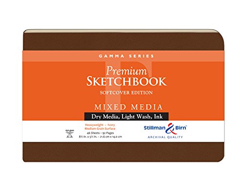 Stillman & Birn Gamma Series Softcover Sketchbook, 8.5" x 5.5", 150 gsm (Heavyweight), Ivory Paper, Medium Grain Surface