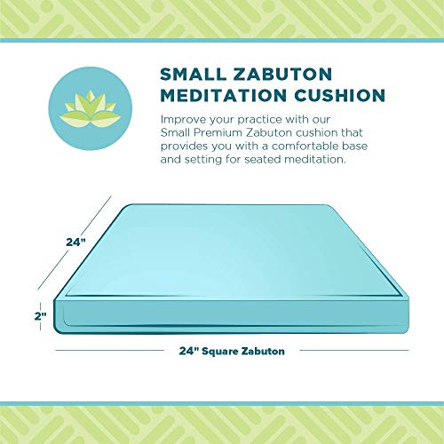Bean Products Zabuton Meditation Cushion, Cotton Filled Pillow - Natural | 2 Piece Standard Meditation Cushion, Washable Removable Cover, Comfortable Kneeling Pad, 24x24x2 100% Cotton - Made in USA - color: Natural, size: Standard 24x24x2