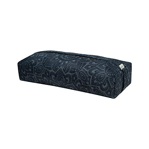 yogadesignlab | The Yoga Bolster | Comfortable, Supportive Eco-Friendly Luxury Yoga Cushion | Recycled Plastic Bottle Microfiber | Natural Cotton, Foam Filling