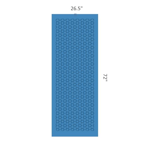 Eunzel Double Sided Silicone Yoga Mat Towel, 72" x 26.5" | Double-Sided Silicone Grip, Non Slip Surface, Absorbent Microfiber, Hot Yoga & Vinyasa - color: Navy