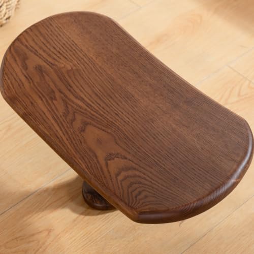Seiza stool,Kneeling stool for meditation,Single Pedestal Meditation Stool for Ankle Space, Solid Ash Wood Ergonomic Seiza Chair for Yoga & Zen, Posture Support Seat, No Assembly Meditation Bench