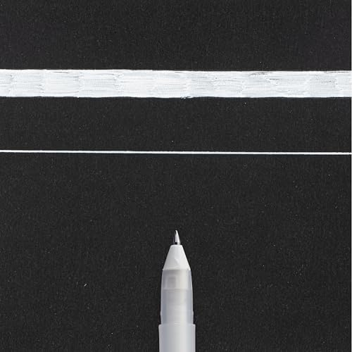 GEL GELLY ROLL PEN - SLIM 0.5MM - WHITE - PROFESSIONAL USE