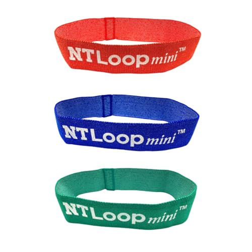 Fabric Mini Loop Bands for Exercise with Instructions - Best Resistance Band for Glutes, Leg Exercises, Muscle Building, Physical Therapy - NT Loop Set of 3