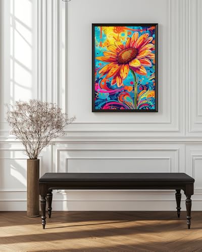 Sunflower Flowers Diamond Art Kits for Adults, Crafts 5D Diamond Painting Dot Kit for Adult Beginners, Plant Sunflower DIY Round Dots Full Drill Diamonds Paintings for Home Wall Decor Gifts 12X16 Inch - color: C11