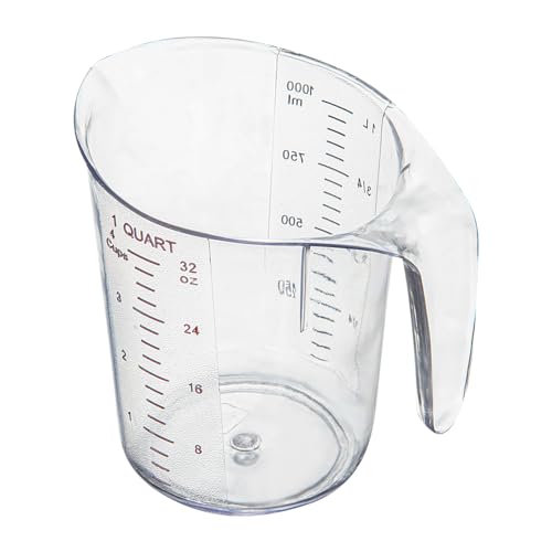 Restaurantware 1 qt Clear Plastic (Cups) Measuring Cup - size: 6.50" × 4.75" × 6.00"