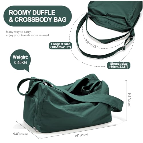 Small Gym Bag with Shoe Compartment, Workout Sport Duffle Bag for Women Travel, Waterproof Shoulder Overnight Bags Lightweight Carry on Tote Bags for Swim, Yoga, Dance - color: A-Blue, size: Small