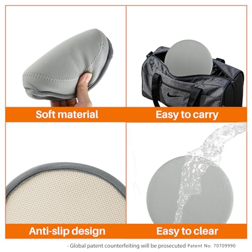 Yoga Knee Pad, 1.57 Inch Thick, Memory Foam and EPE Foam, Waterproof and Non-Slip, for Knees Elbows Wrist Hands Head Yoga Pilates Work Out Kneeling Pad, Exercise Mat 2 - color: Light Gray