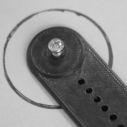 PIAOLGYI Ruler Tool for Mandala Dot Art Concentric Circle Maker,Circle Drawing Tool(Black)