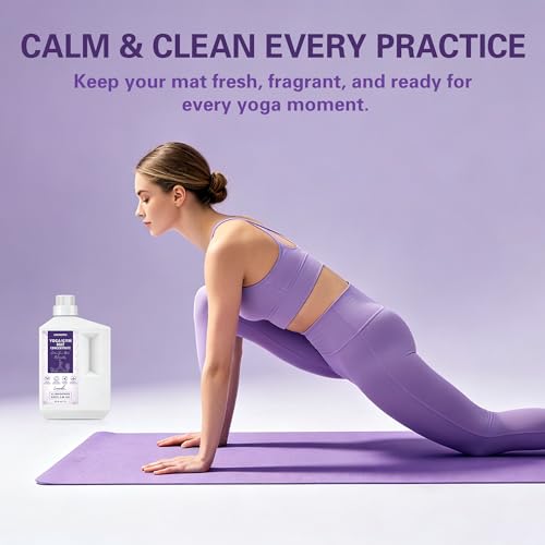 Yoga Mat Cleaner Concentrate Makes 6.86 Gal(1:25) - Removes Sweat & Odor - size: 33.8 Fl Oz (Pack of 1)