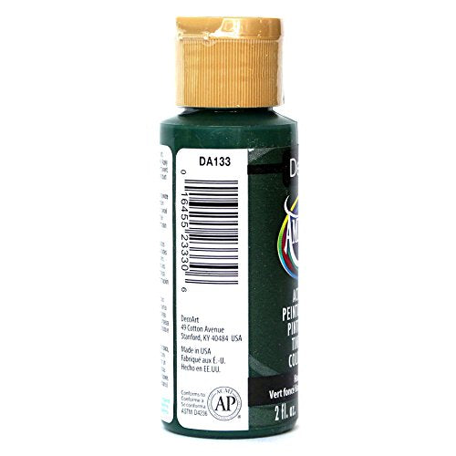DecoArt Americana Acrylic Paint, 2-Ounce, Hauser Dark Green - color: Hauser Dark Green, size: 2 Fl Oz (Pack of 1)