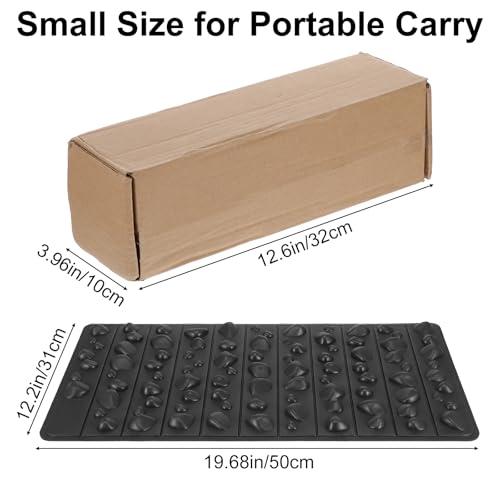 Foot Massage Mat Reflexology Walk Stone Road for Acupressure, 19.6X 12.2 inch Foot Massage Acupoint Mat, Pressure Point Pad for Relieve Foot Pain, Fasciitis