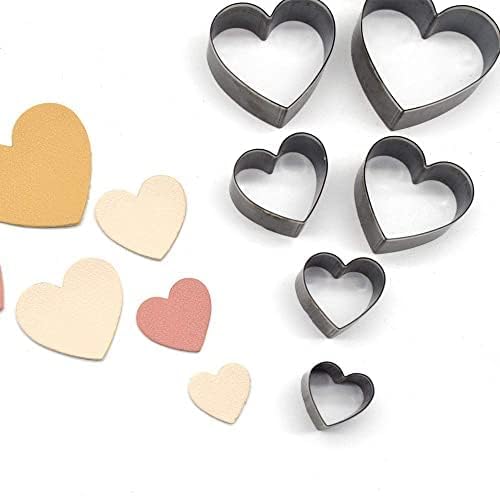 Alloy Steel Heart Sharp Cutting die for Cardboard, Leather, PVC, Fabric Good Helper for Handicraft (Steel03) - color: Steel03