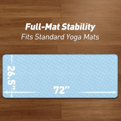 LETSHAKE Hot Yoga Mat Towel, Non-Slip Double-Sided Grip, 72 x 26.5 in | 500 GSM Microfiber Faster Sweat Absorption, Fade-Resistant, Machine Washable, Built to Last, Pilates & Bikram