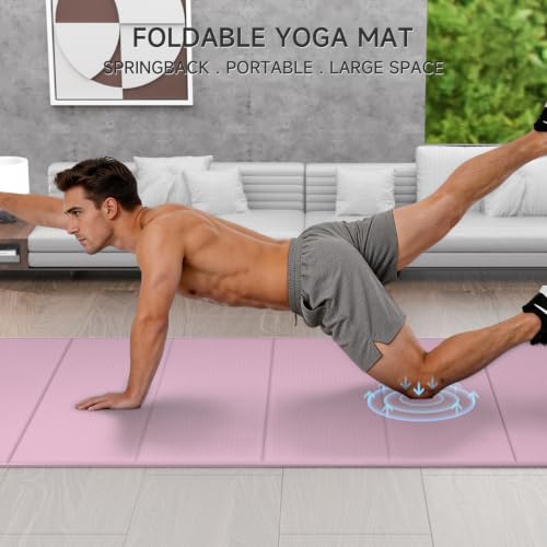 7-Fold Yoga Mat 74"x31" - color: Taro Purple