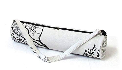 INDIAN CRAFT CASTLE ICC Yoga Mat Bag Carrier Full-Zip Exercise Yoga Mat Carry Bag for Women Men with Multi-Functional Storage Pockets and Adjustable Shoulder Strap 26X6 Inches - style: Black and White Tree