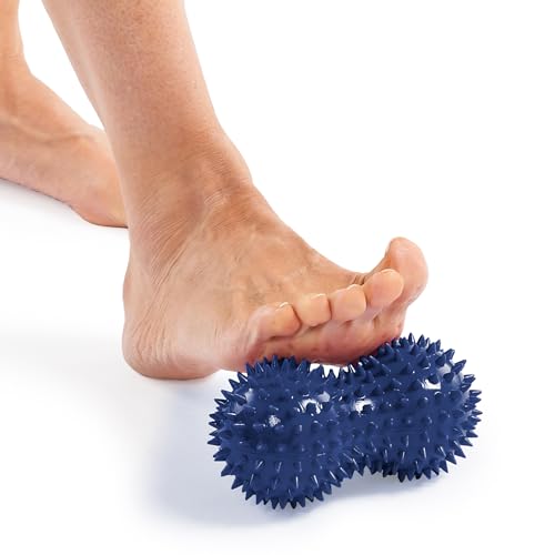 OPTP Franklin Method Fascia 마사지기 땅콩 - 마사지 도구, 블루, 14cm x 7.6cm(14 x 3인치)