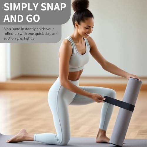 Yoga Mat Carrier Strap, Adjustable Thick Straps Sling for Carrying Large Mats, Stretching Band - color: 1pc Slap Band Black