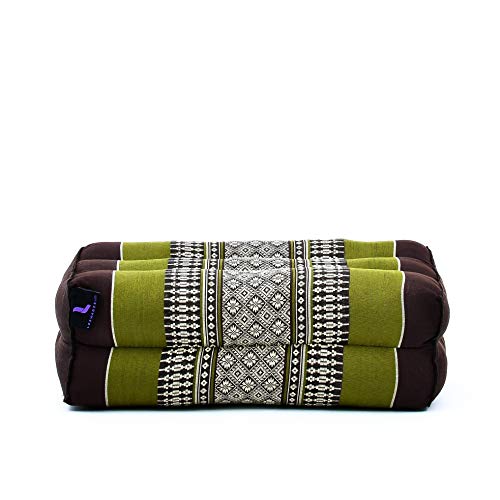 Leewadee 요가 블록 쿠션 35.6 x 17.8 x 11.4cm(14 x 7 x 4.5인치) - 카폭 요가 및 명상