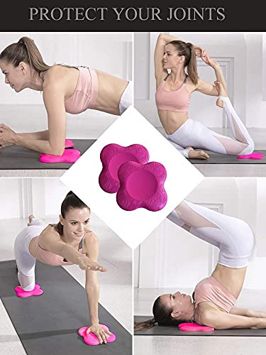 Yoga Knee Pad Cushion Extra Thick for Knees Elbows Wrist Hands Head Foam Yoga Pilates Work Out Kneeling pad - color: Black