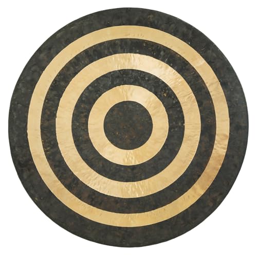 Unlimited Lunar Flare Gongs - Includes Mallet & Rope/Sound Healing & Meditation Instrument/Bronze Chinese Gong/Deep Lingering Tones - size: 32"