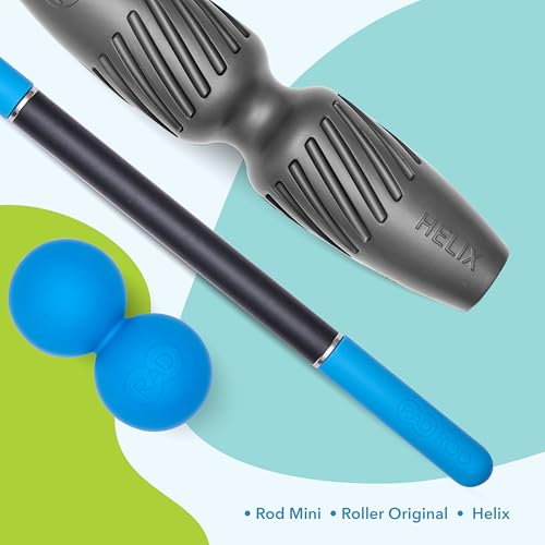 RAD Portable Travel Bundle β Compact Myofascial Release Massage Set, Travel-Friendly Muscle Recovery Tools - Includes Exercise Foam Roller, Massage Stick, and Peanut Ball - style: Portable Bundle β 3-Piece