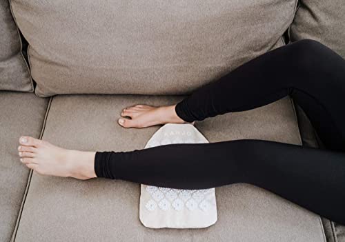 Kanjo Heat Therapy Acupressure Pillow - Neck and Stomach Pillow - Relieve Neck and Stomach Pain - Includes Travel Bag