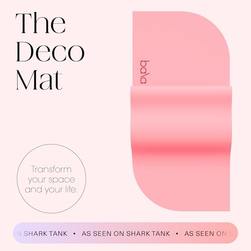 Bala Yoga Mat for Home Gym, Non-Slip Exercise Mat for Home Yoga - color: Blush, style: Deco Mat - 5mm