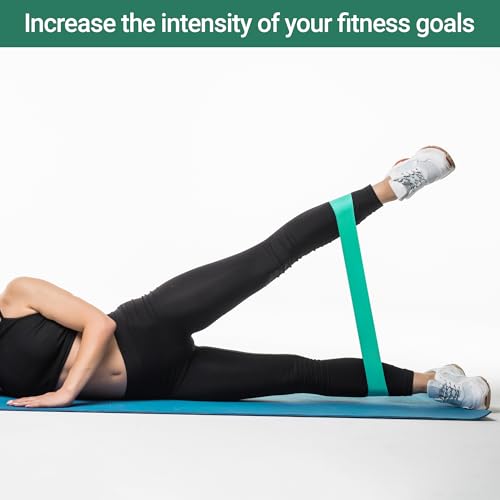 TechStone Resistance Bands Set β 5 Levels Loop Exercise Bands for Men & Women, Elastic Workout Bands for Home Gym, Training, Yoga & Fitness, Carry Bag Included - color: Blue
