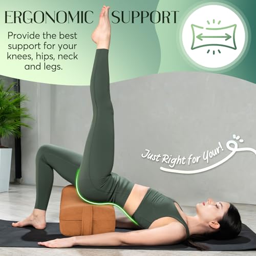 Crushed Sponge Yoga Bolster Pillow for Yin Yoga & Meditation | Crushed sponge filling, supportive & comfortable, ideal for Yin Yoga, restorative & meditation