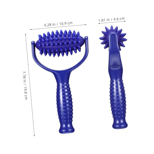 OUNONA Handheld Massage Stick Roller for Deep Tissue Muscle Relief Portable Abs PVC Body Massager Suitable for Neck, Back, Legs, for Yoga Enthusiasts and Sedentary Individuals