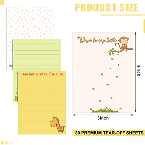 Pajean 12 Designs Funny Sticky Notes, Office to Do List,Fresh Style | Sarcastic Notepads with Funny Sayings, 3 X 3.93 Inch Sticky Memo Pads, Assorted Colors, Office Desk Supplies - style: Fresh Style