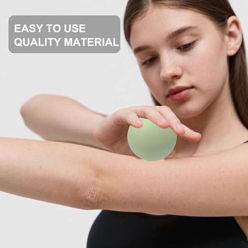 3PCS Firm Massage Lacrosse Balls for Myofascial Release, Muscle Knots, Trigger Point Therapy, Yoga Deep Tissue Massage, Pain Relieve from Plantar Fasciitis, Muscle Soreness Massager Ball - color: 3 Style Massage Ball Multicolor