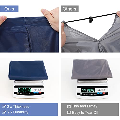 Polecasa Extra Heavy-Duty Laundry Bag with Handles, Navy, 28x36" - color: Navy, size: 28" x 36" | 1 Pack