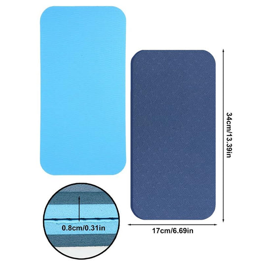 2 Pack Yoga Knee Pads Plank Elbow Pad Plank Board Elbow Cushion Cover Foam 8mm Non-Slip Balance Pad Ab Exercise Wheels Knee Pad for Balance Board Ab Roller Wheel Abdominal Wheel Exercise Workout