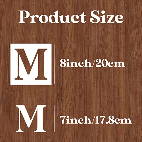 Letter Stencils for Painting 8" Alphabet Stencils | Reusable Large Letters Stencil for Painting on Wood Wall Fabrics DIY Crafts - size: 8inch