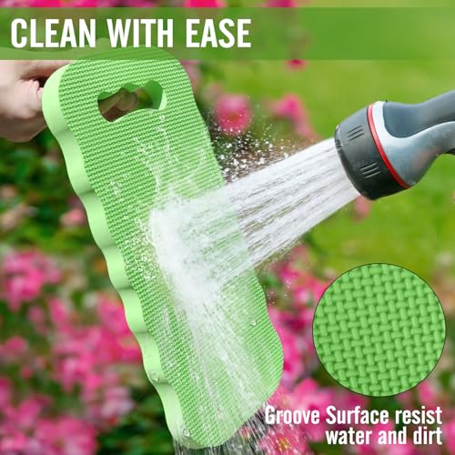 Altdorff Thick Kneeling Pad 2 Pack, Waterproof, Comfortable Garden Kneeling Pads Stain Resistant, Multi-Functional Kneeler Pad for Gardening, Baby Bath, Yoga, Praying and Exercise (Green) - color: Green